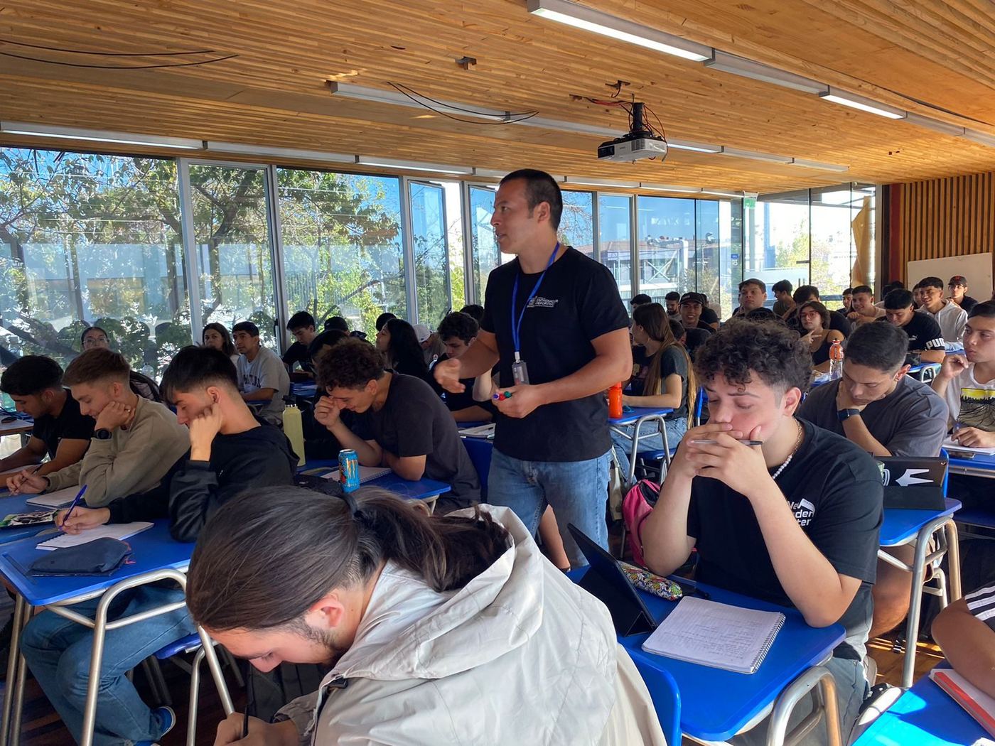 Clase en auditorio universitario