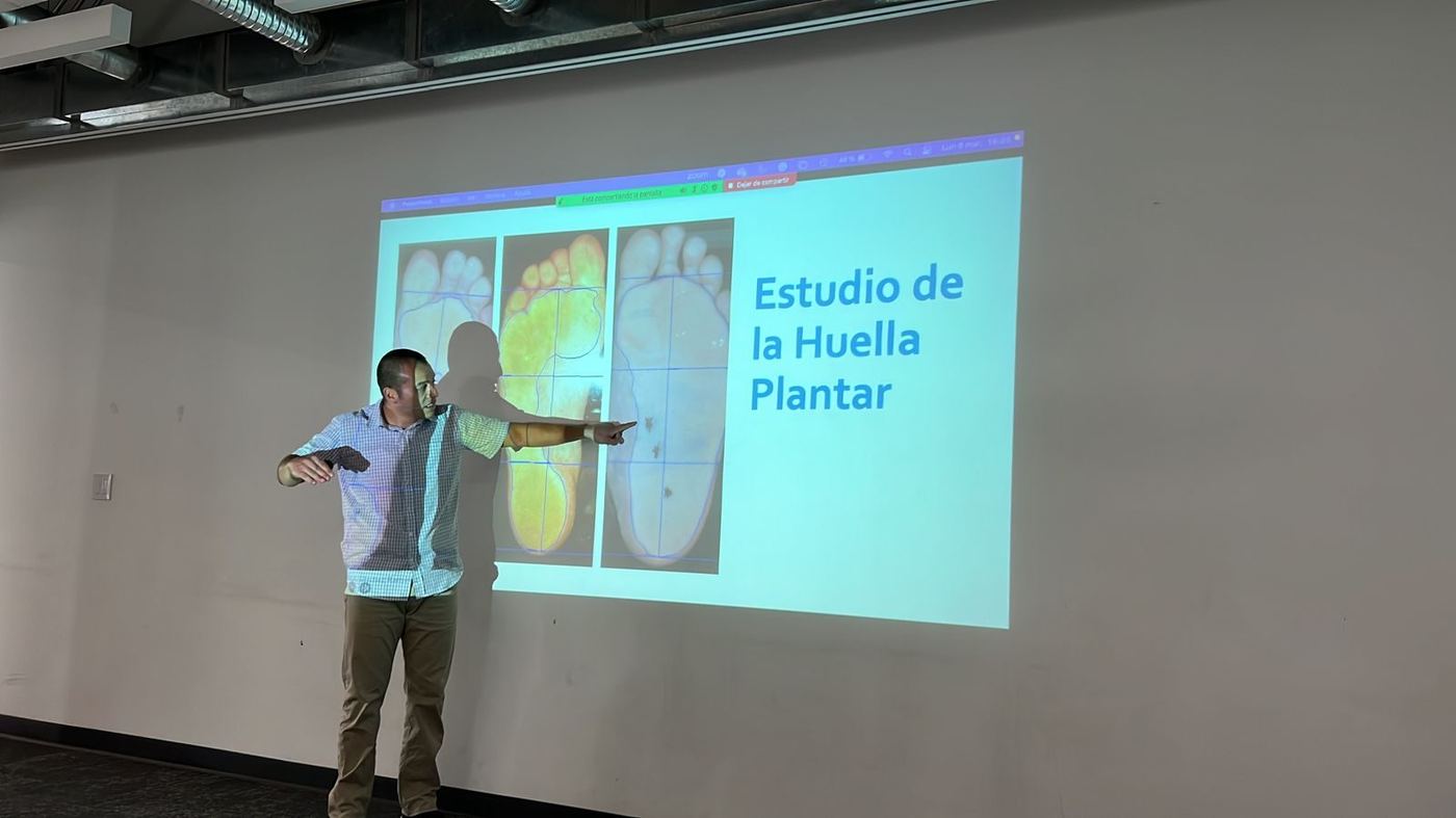 Clase sobre el estudio de la huella plantar